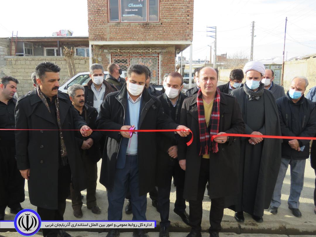 افتتاح پروژه تعریض و نوسازی پل و آسفالت معابر روستای اگریقاش