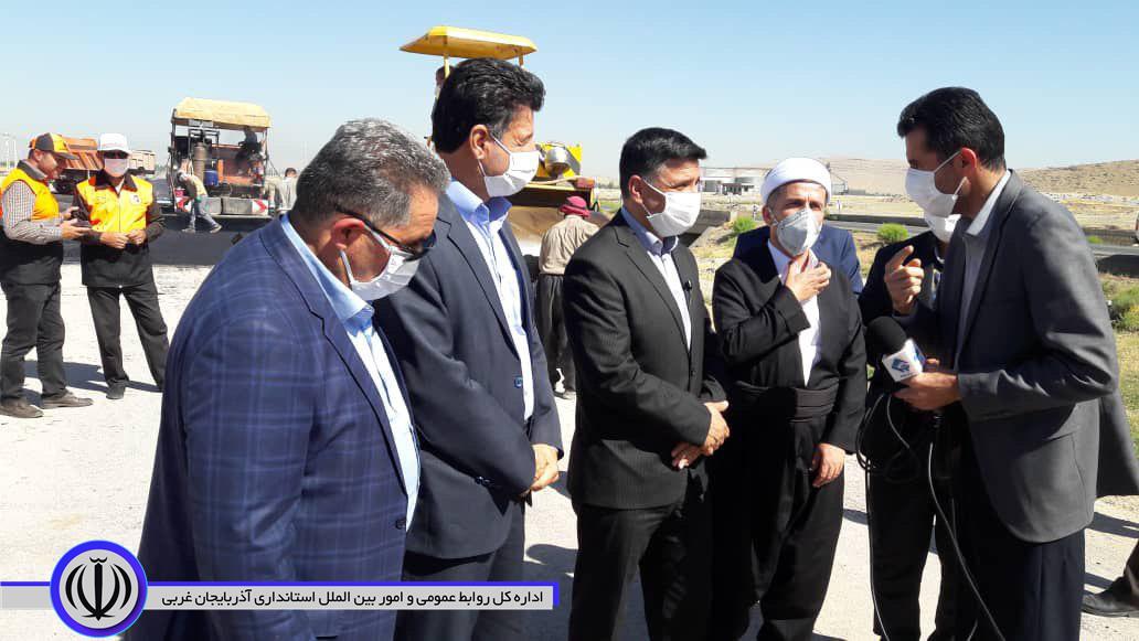 گزارش تصویری_ بازدید معاونت محترم استاندار و فرماندار ویژه شهرستان مهاباد ، امام جمعه و مدیر کل راه و شهرسازی استان آذربایجان غربی از بزرگراه مهاباد _ارومیه