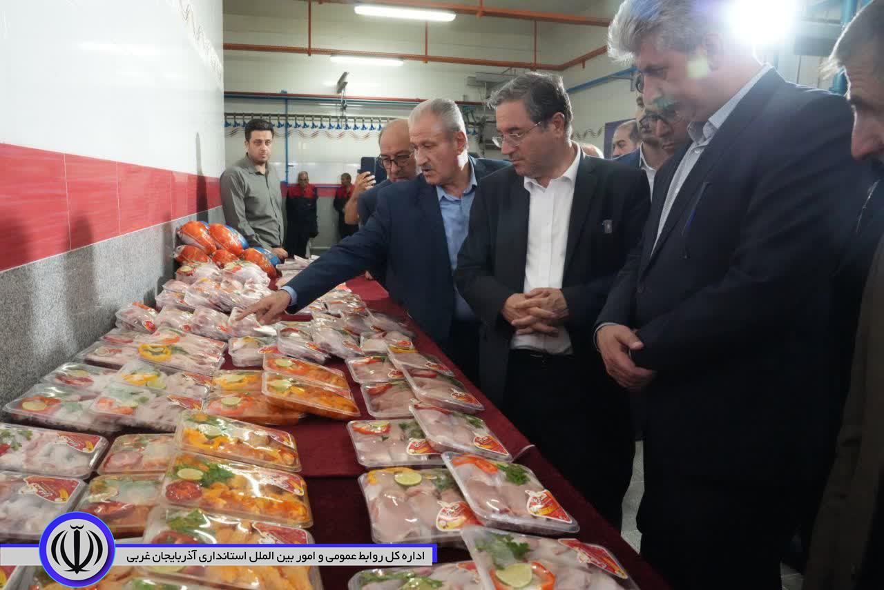 بازدید استاندار آذربایجان‌غربی از مجتمع زنجیره‌ای هما مرغ مهاباد