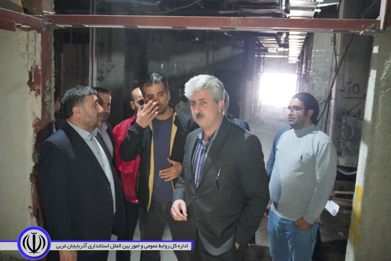 بازدید سرزده فرماندار ویژه مهاباد از بیمارستان در حال احداث تأمین اجتماعی