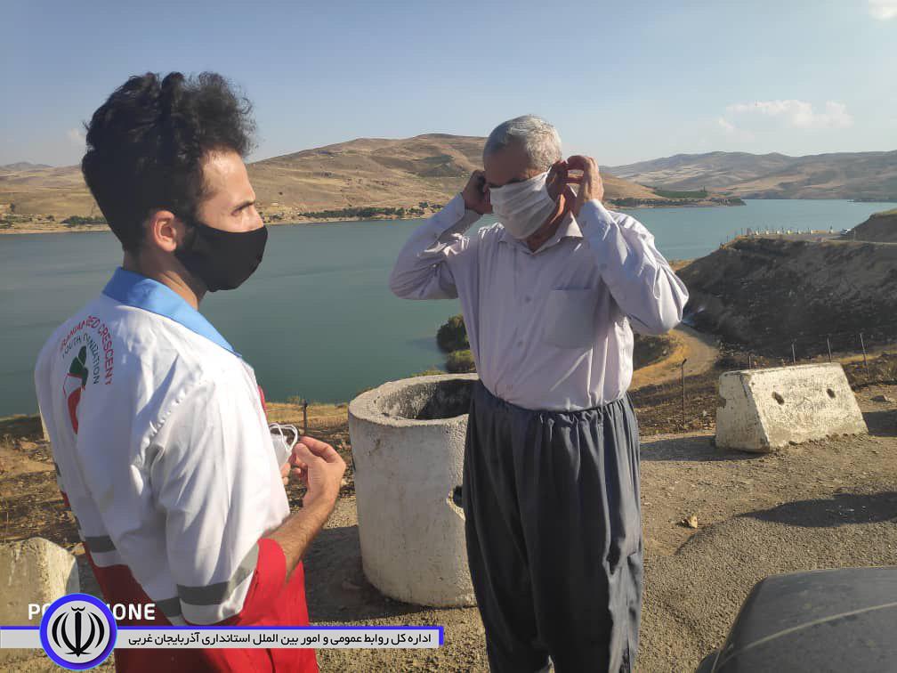 آغاز پویش همگانی من ماسک میزنم در مهاباد