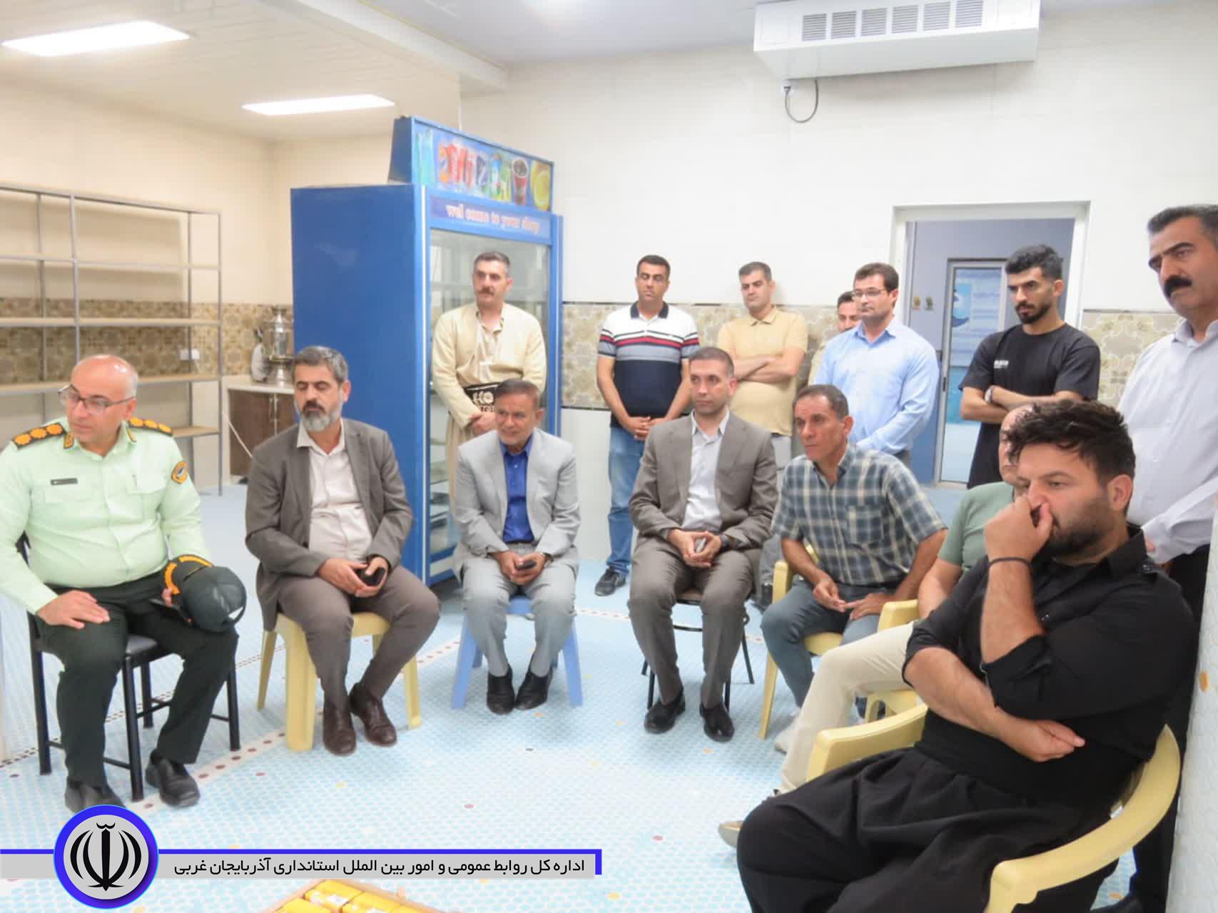 بازدید فرماندار شهرستان ویژه مهاباد از استخر آبشار