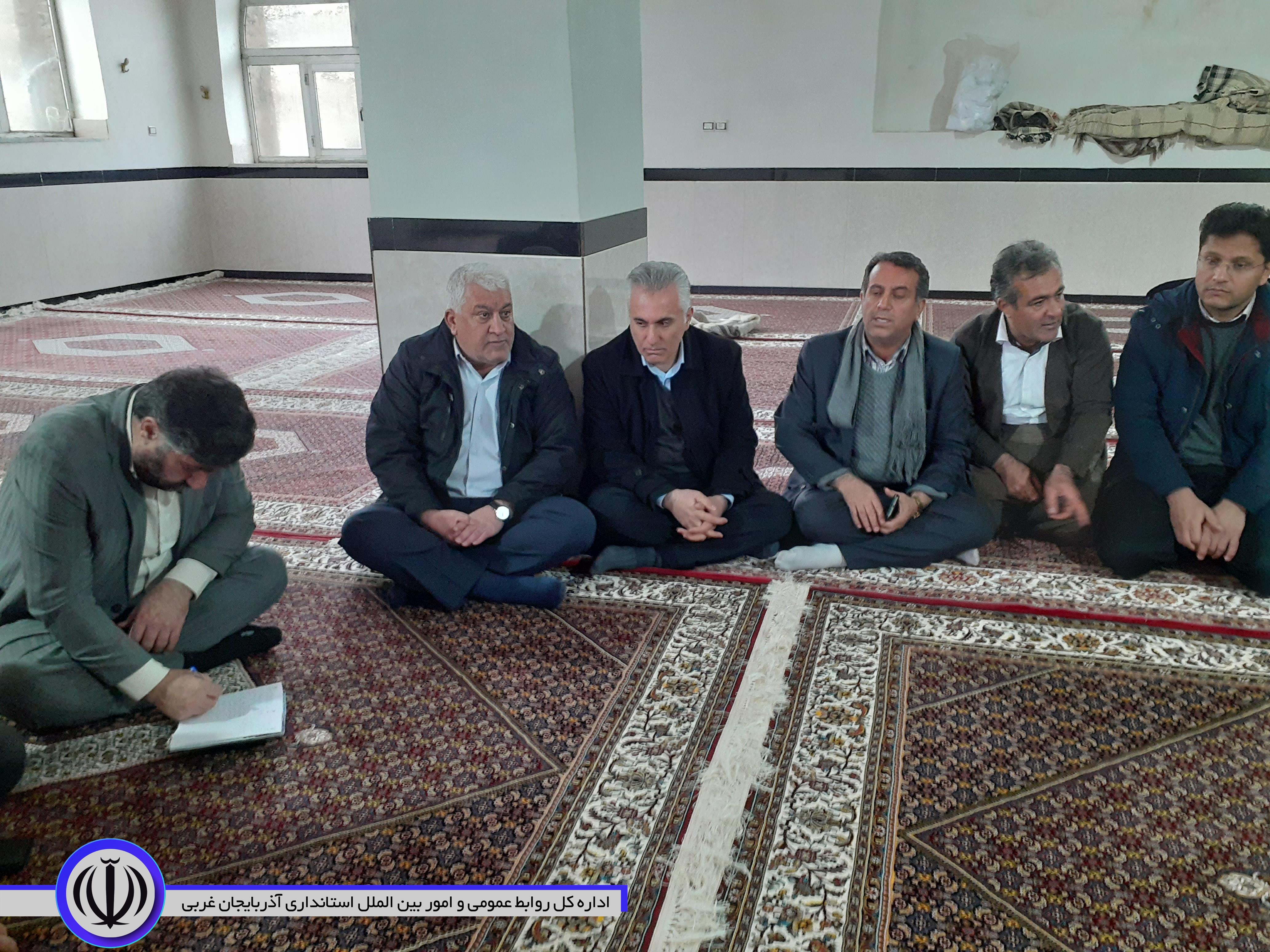 فرماندار ویژه مهاباد از آخرین روستای حوزه شهرستان بازدید کرد
