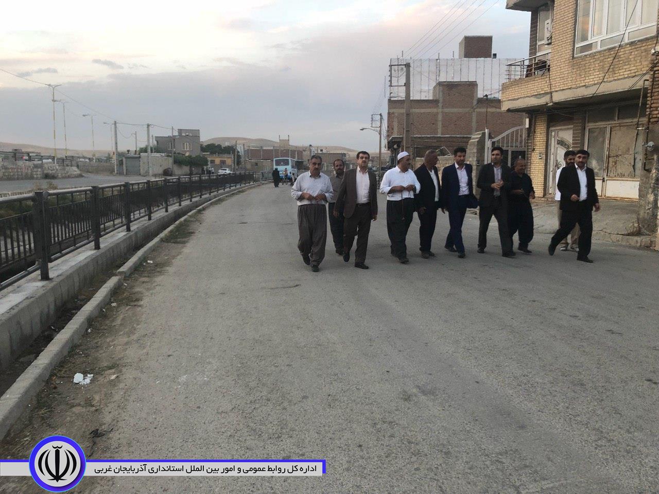 بازدید معاون محترم استاندار و فرماندار ویژه شهرستان در معیت بخشدار مرکزی مهاباد از روستای یوسفکند
