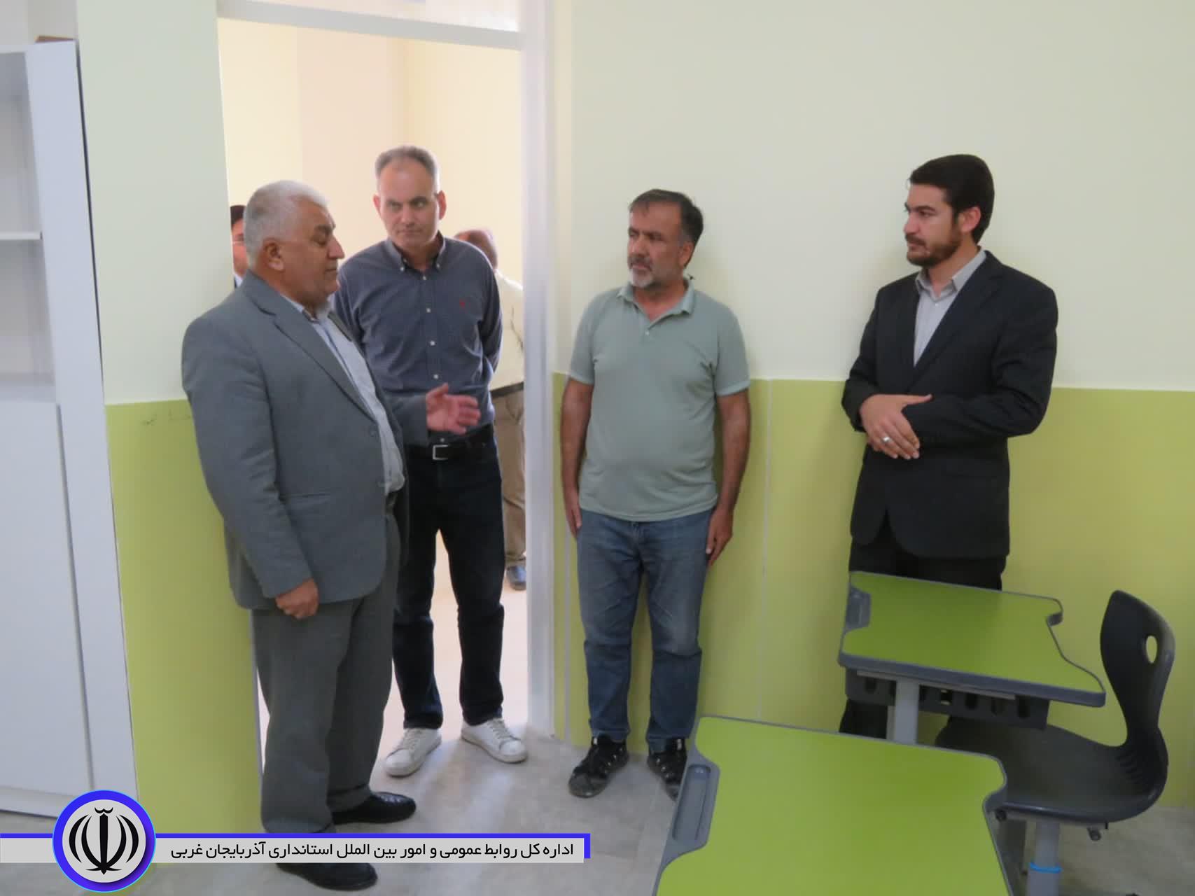 بازدید مسئولان مهاباد از آخرین وضعیت مدرسه خیر ساز سبز مهاباد