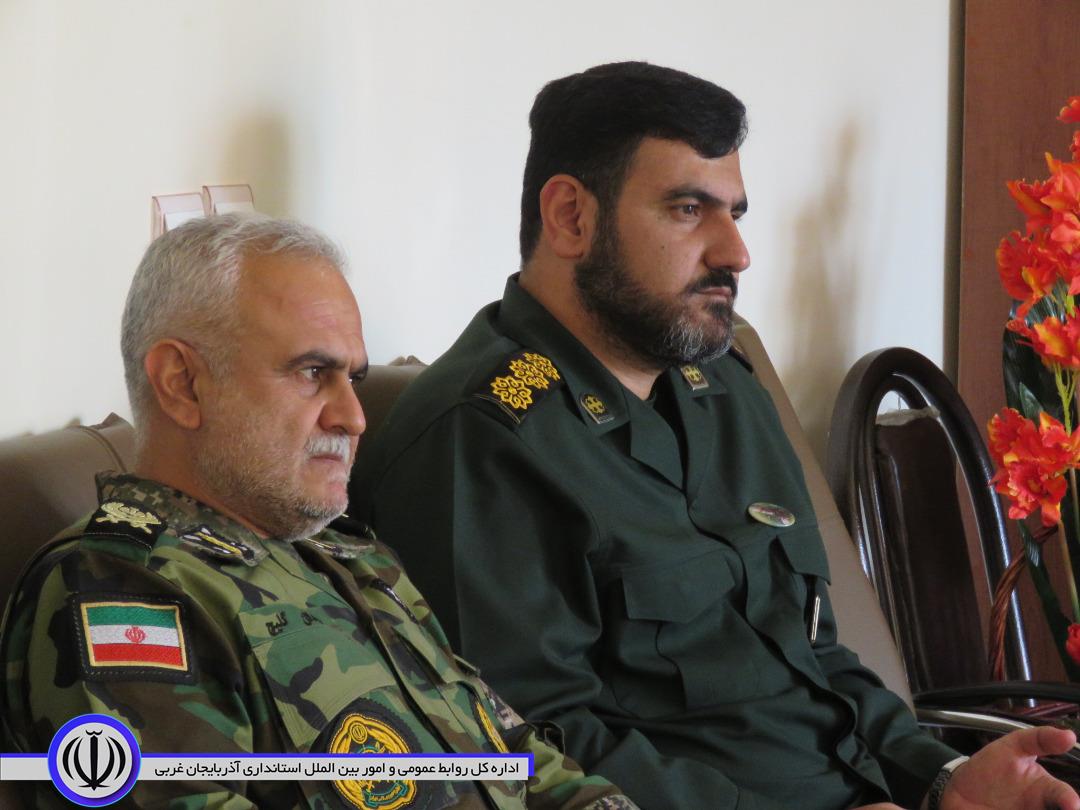 دیدار مسوولان مهاباد با فرمانده جدید سپاه شهرستان