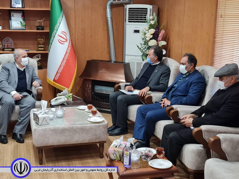 دیدار مدیر عامل شرکت آب و فاضلاب استان آذربایجانغربی با فرماندار مهاباد