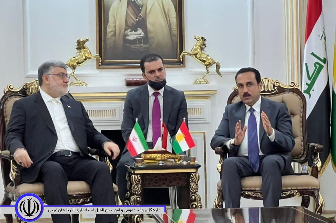 استاندار آذربایجان غربی: سطح روابط تجاری و اقتصادی با اقلیم کردستان عراق باید افزایش یابد/ جمهوری اسلامی ایران خواهان تسهیل تردد با اقلیم کردستان عراق است
