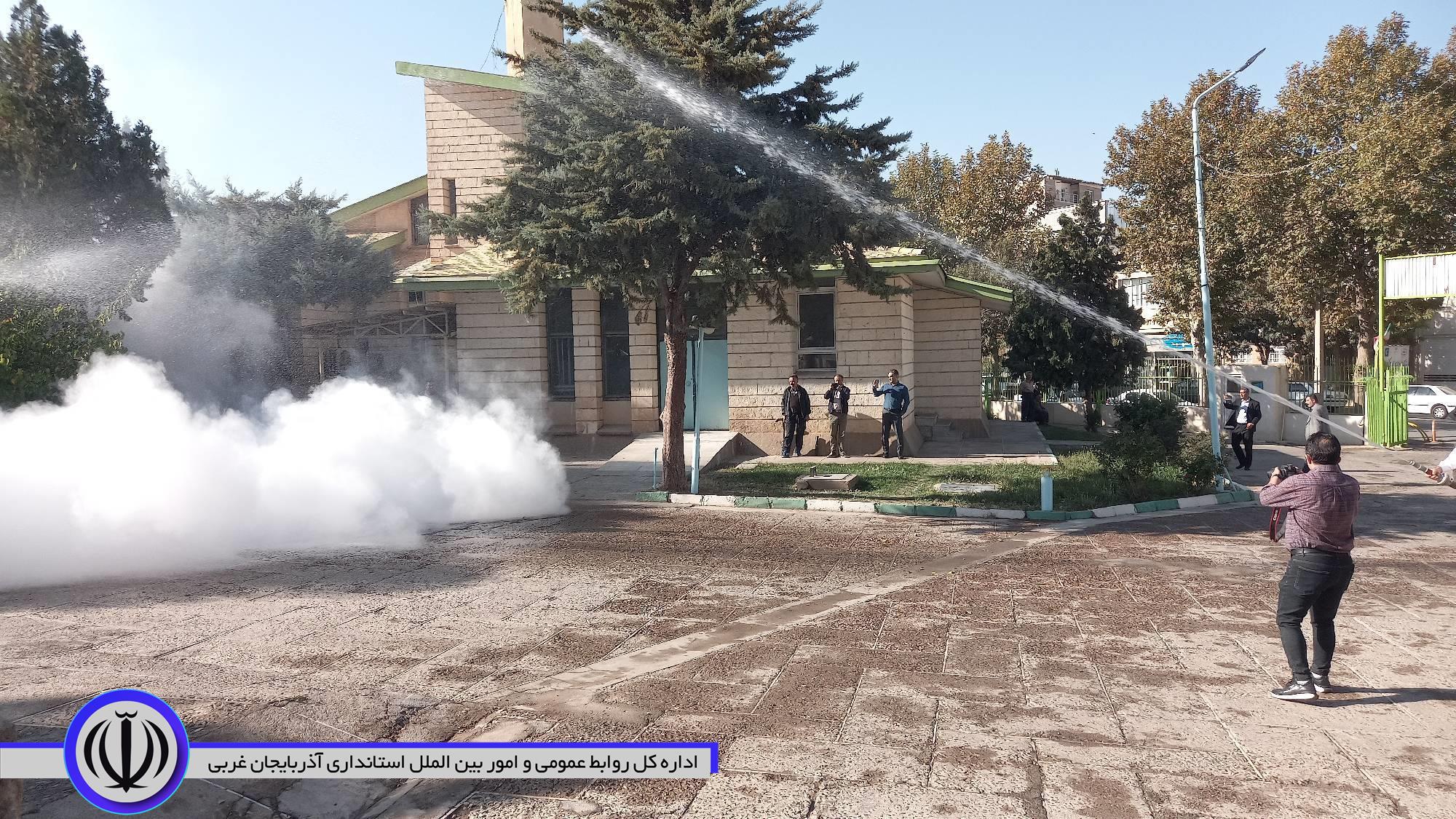 برگزاری مانور پدافند غیرعامل در صدا و سیمای مهاباد