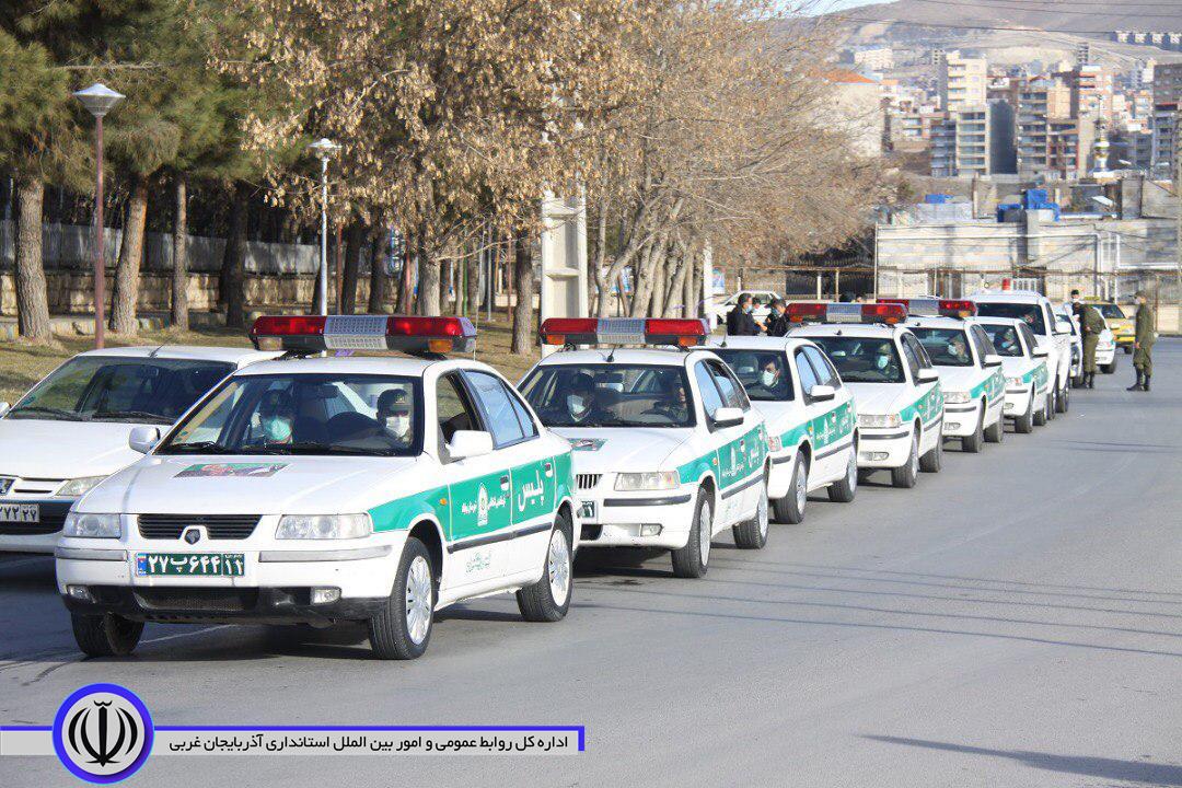 راهپیمایی موتوری و خودرویی 22 بهمن در مهاباد برگزار شد