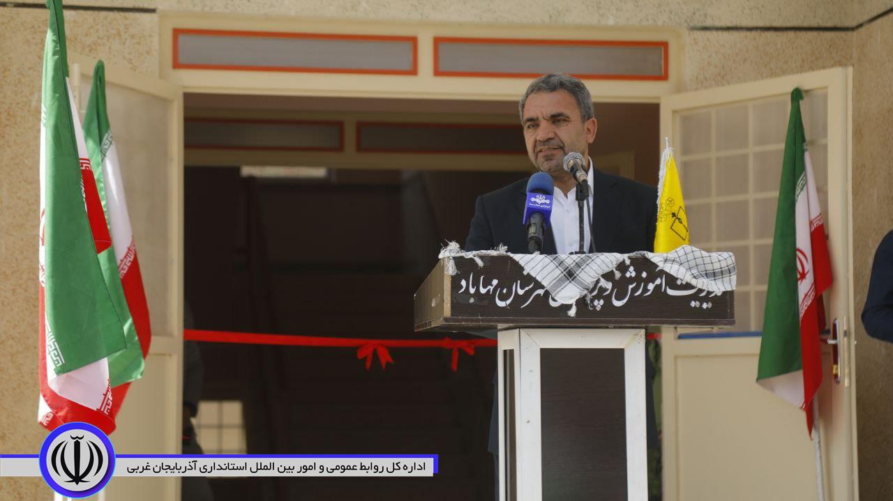 آیین افتتاح مدرسه 9 کلاسه فاخر شهر گوک‌تپه