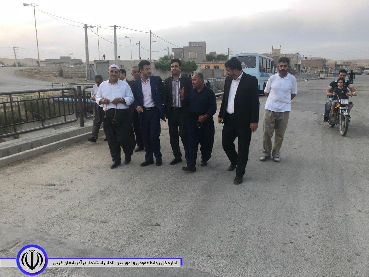 بازدید معاون محترم استاندار و فرماندار ویژه شهرستان در معیت بخشدار مرکزی مهاباد از روستای یوسفکند