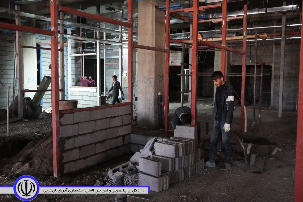 بازدید سرزده فرماندار ویژه مهاباد از بیمارستان در حال احداث تأمین اجتماعی