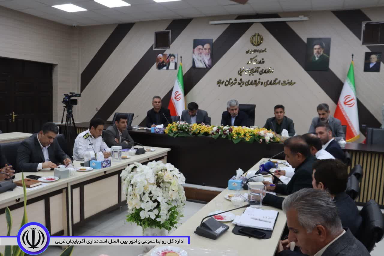 برگزاری اولین جلسه شورای ترافیک در مهاباد