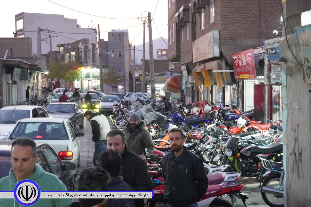 انتقال صنف نمایشگاه موتور سیکلت فروشی ها محله سه آسیاب مهاباد به شهرک صنفی کاوه کلید خورد