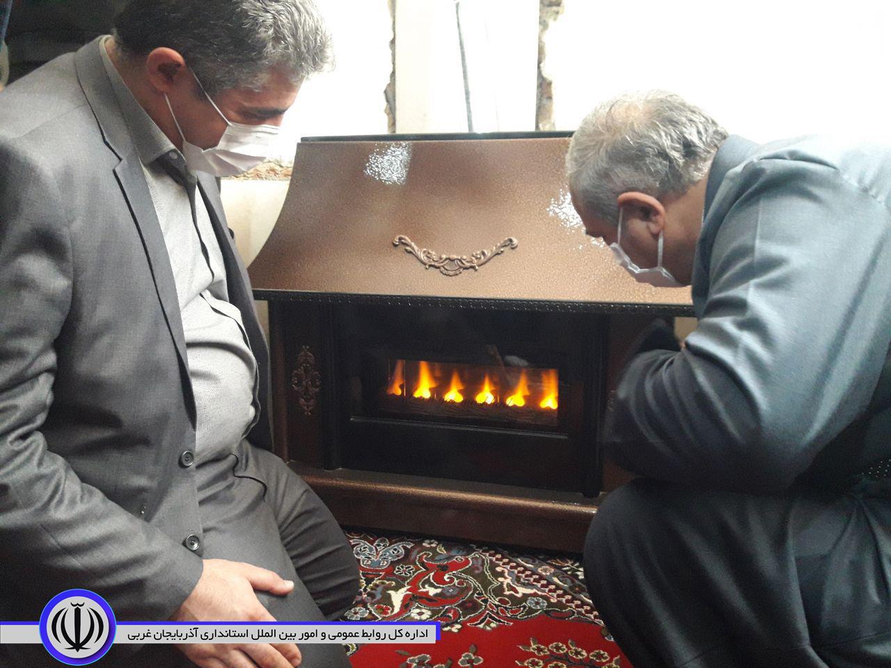 مشعل گاز 5 روستای مهاباد روشن شد