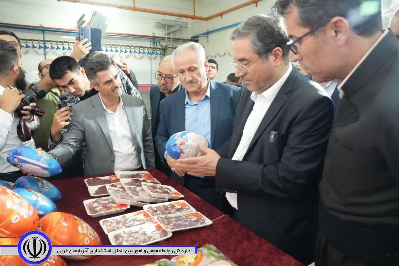 بازدید استاندار آذربایجان‌غربی از مجتمع زنجیره‌ای هما مرغ مهاباد