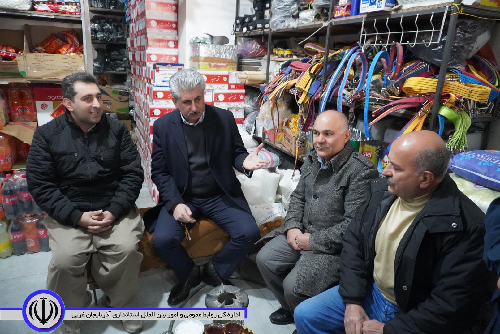 دیدار فرماندار با کسبه و بازاریان خوشنام مهاباد