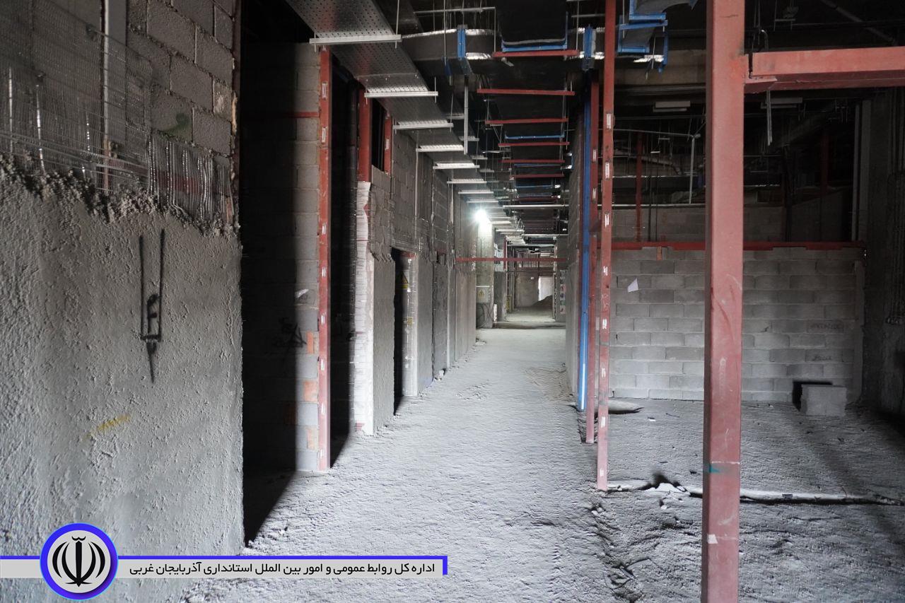 بازدید سرزده فرماندار ویژه مهاباد از بیمارستان در حال احداث تأمین اجتماعی