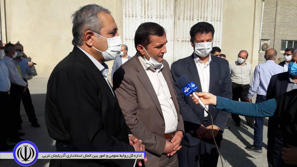 بازدید مدیر کل محترم غله و خدمات بازارگانی استان آذربایجان غربی و جمعی از مسئولین شهرستان از شرکت غله مهاباد