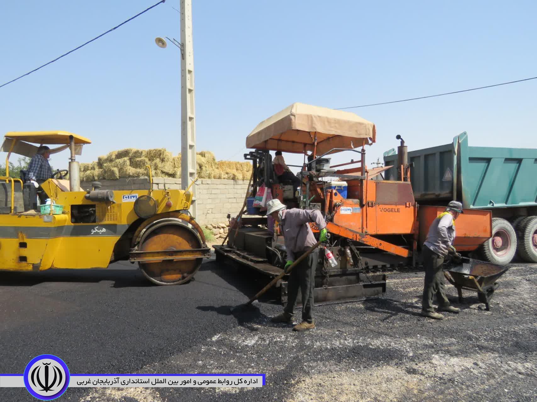 معابر روستاهای شهرستان مهاباد زیر بار آسفالت رفت