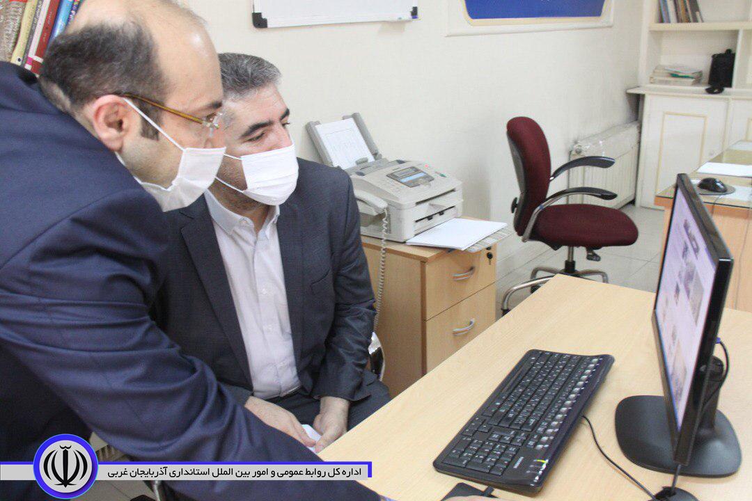 بازدید فرماندار مهاباد از دفتر خبرگزاری ایرنا شهرستان